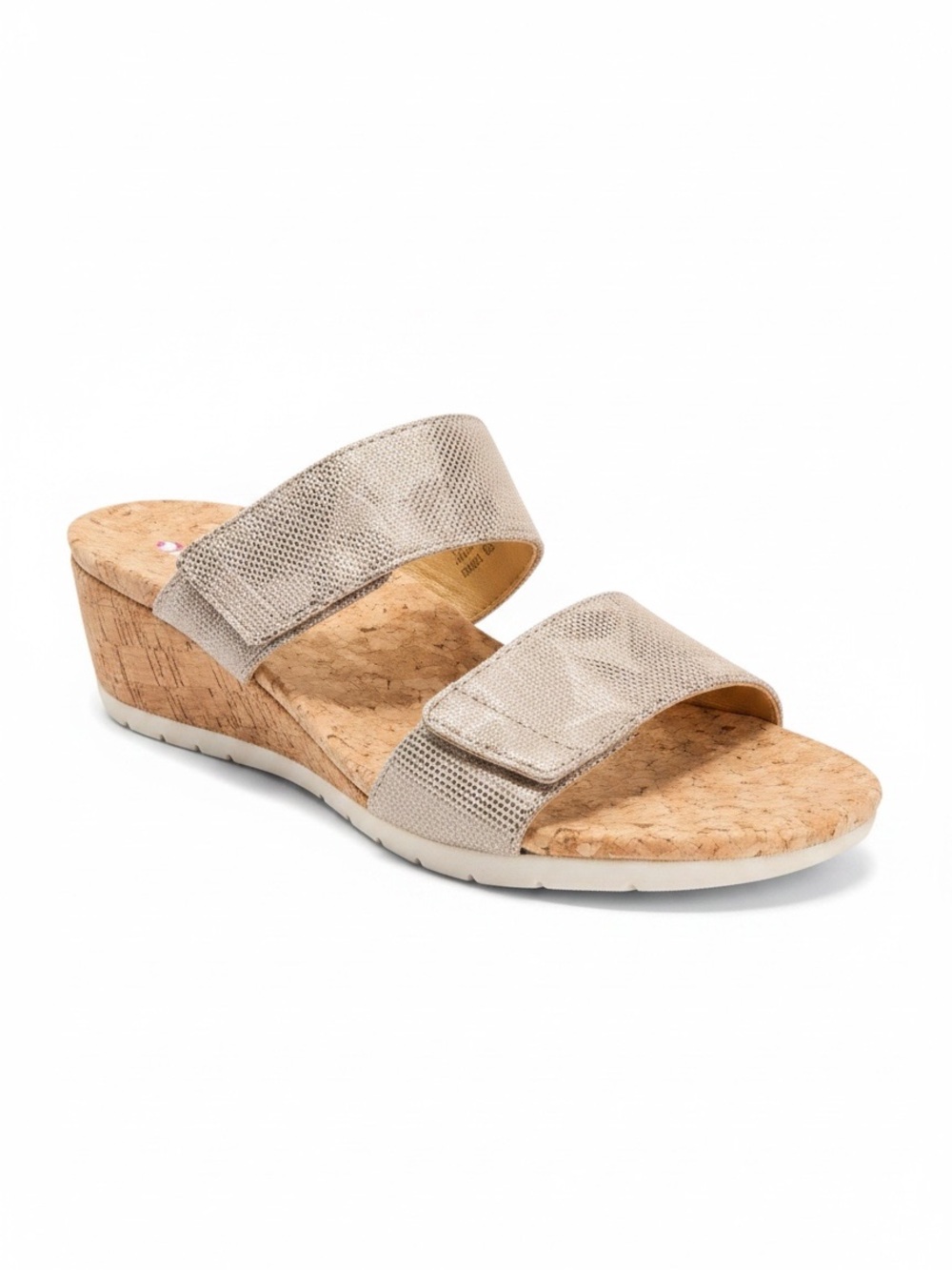 Revere Cork Adjustable Wedge sandals - Sorrento- Champagne Size 9US Eu40